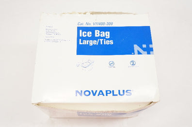 Novaplus V11400-300 Ice Bag Large/Ties - Box of 25